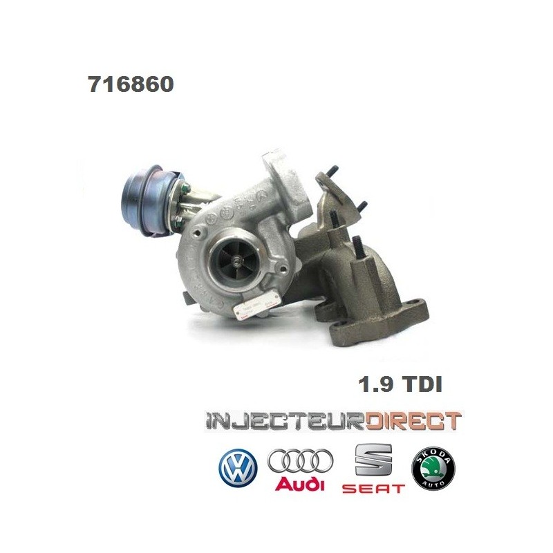 TURBO GARRETT 716860 1.9 TDI 130 CV Référence 716860