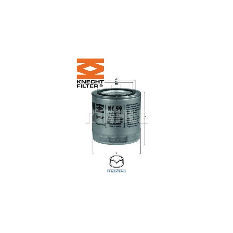 FILTRE À CARBURANT KNECHT FILTER : KC59