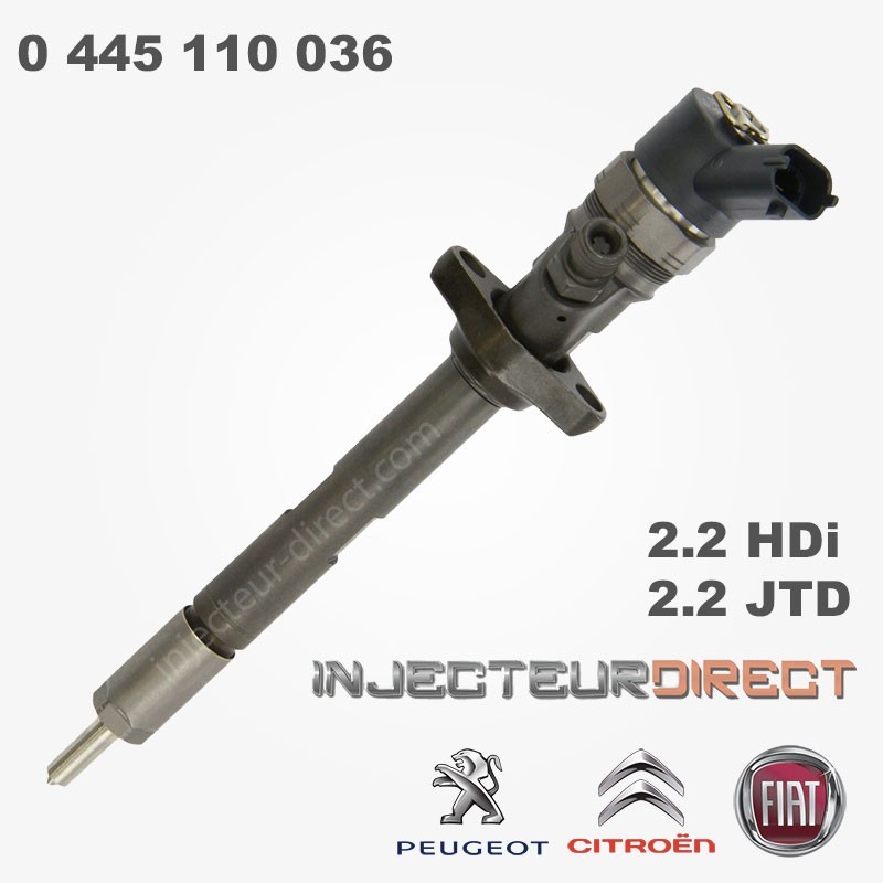 INJECTEUR BOSCH 0445110036 2.2 HDi 0986435014 Référence 9653344880 0986435013