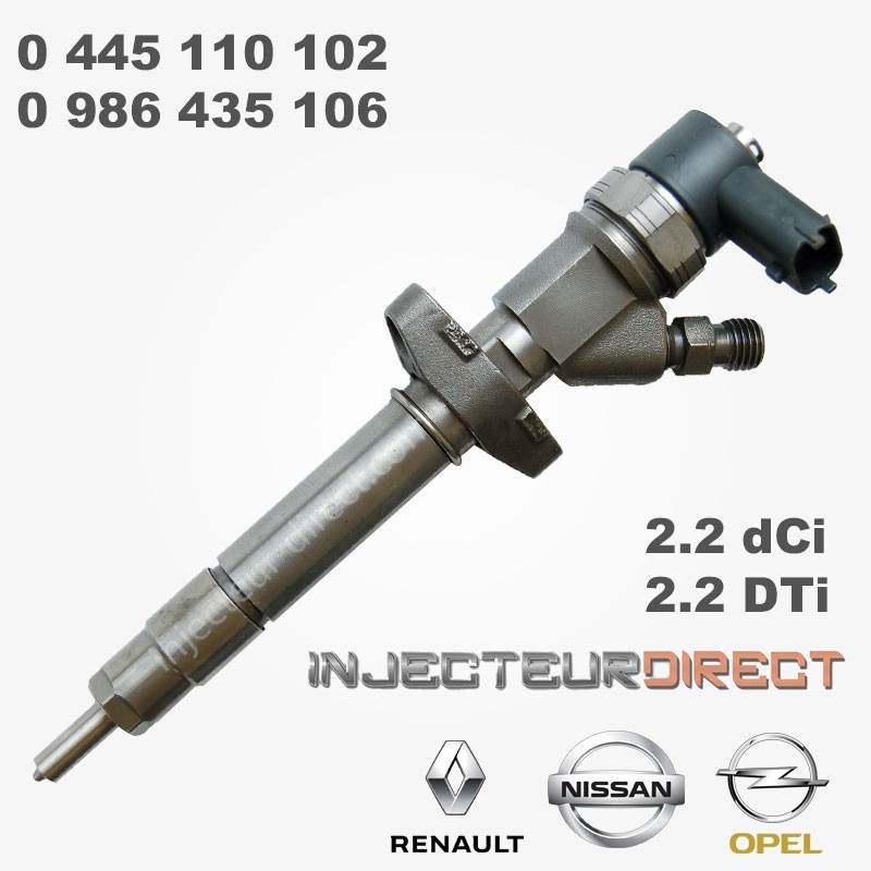 INJECTEUR BOSCH 0445110102 0986435106 2.2dCi