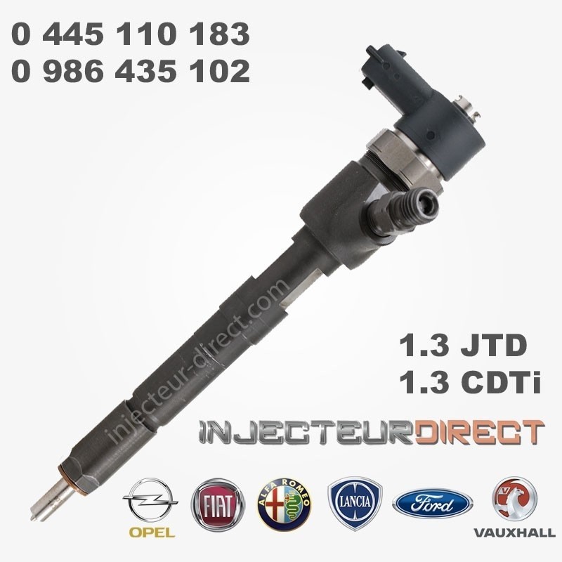 INJECTEUR BOSCH 0445110183 0986435102 Fiat Opel 1.3 93184178 93169115