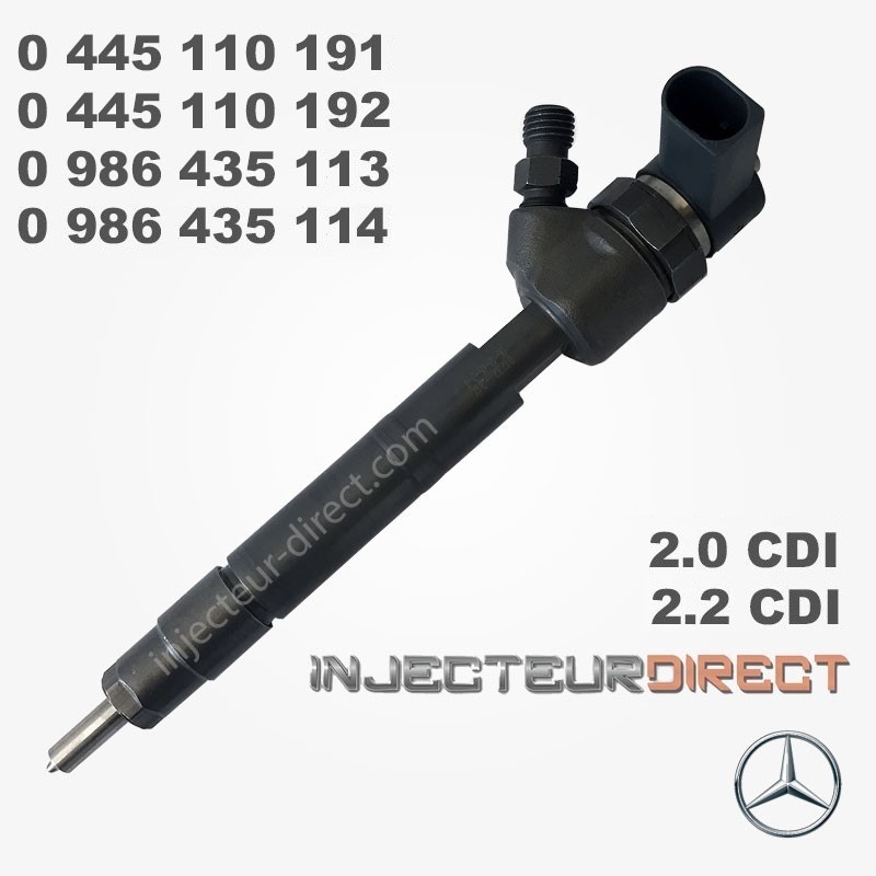 INJECTEUR BOSCH 0445110192 - 0445110191 Référence 0986435113 0986435114 6470700087 A6470700087