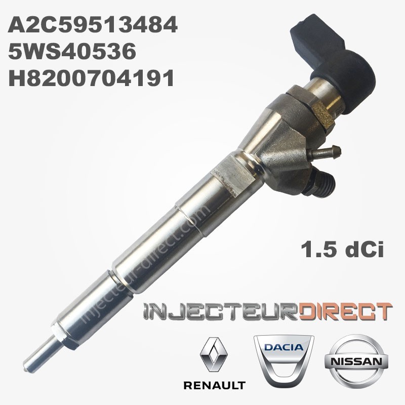 INJECTEUR SIEMENS-VDO 1.5dCi NEUF A2C59513484 8200903034 H8200704191 5WS40536 166004305R