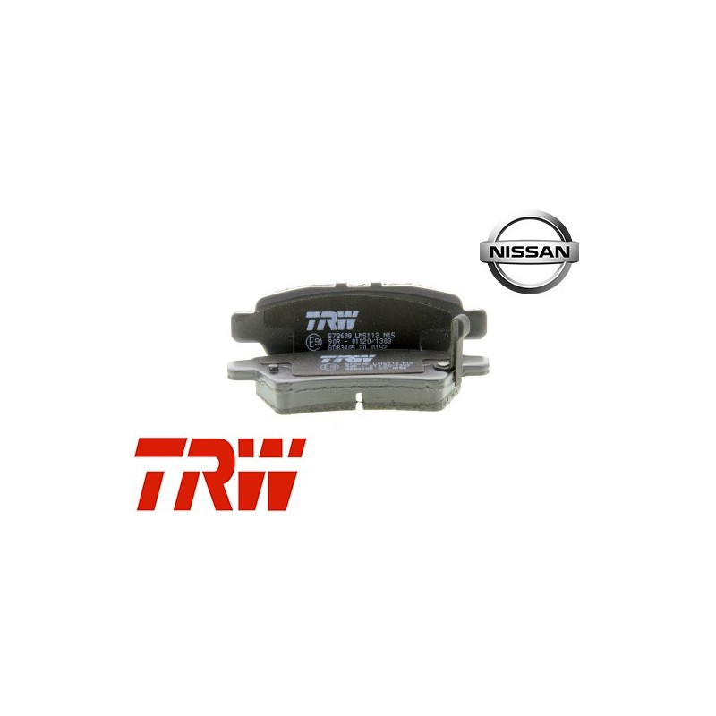 Jeu de 4 plaquettes de frein TRW - GDB3405